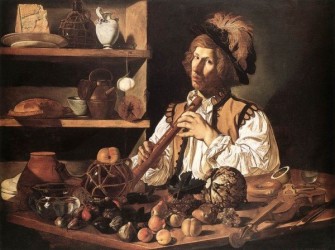 CARAVAGGIO Michelangelo Merisi - The flute player