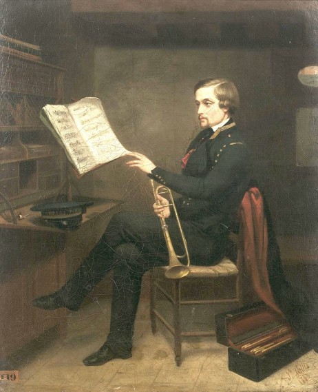 SALLES Jules - Portrait de M…ex musicien du prince de Joinville sur la frégate la Belle Poule