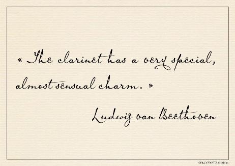 BEETHOVEN Ludwig van - The clarinet has a very special, almost sensual charm. 