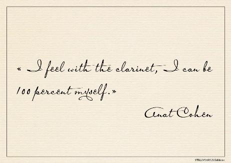 COHEN Anat - I feel with the clarinet, I can be 100 percent myself.
