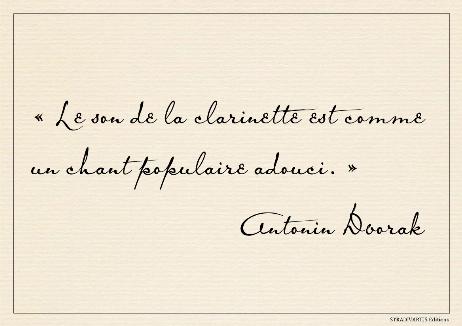 DVORAK Antonin - The sound of the clarinet is like a softened folk song.