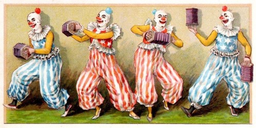 ANONYMOUS - Clowns playing concertinas