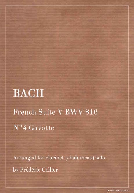 BACH Johann Sebastian - French Suite V BWV 816