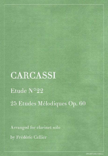 CARCASSI Matteo - 25 Etudes Mélodiques Op. 60 