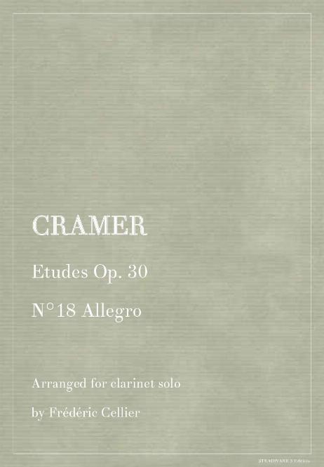 CRAMER Johann Baptist - Etudes Op. 30