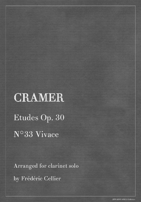 CRAMER Johann Baptist - Etudes Op. 30