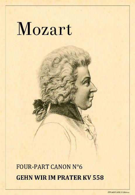 MOZART Wolfgang Amadeus - Four-part Canon N°6
