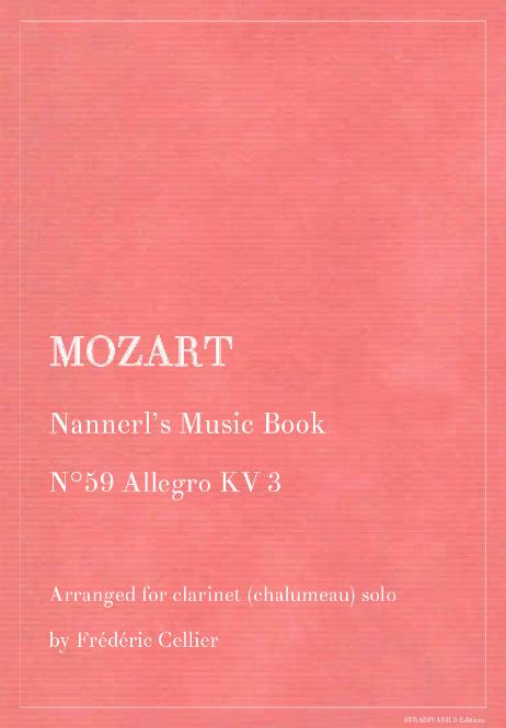 MOZART Wolfgang Amadeus - Nannerl's Music Book